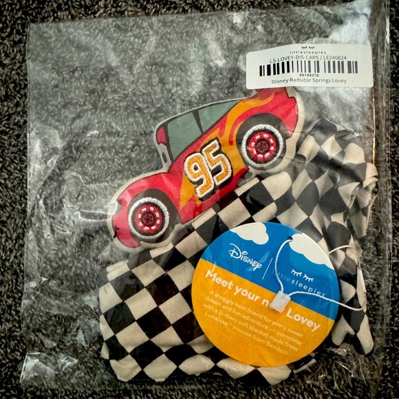 Little Sleepies Disney Cars Lightning McQueen Lovey - Picture 2 of 2